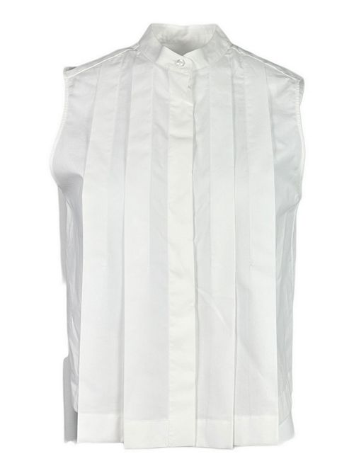 camicia donna senza maniche bianco Xacus | CORA-15112101