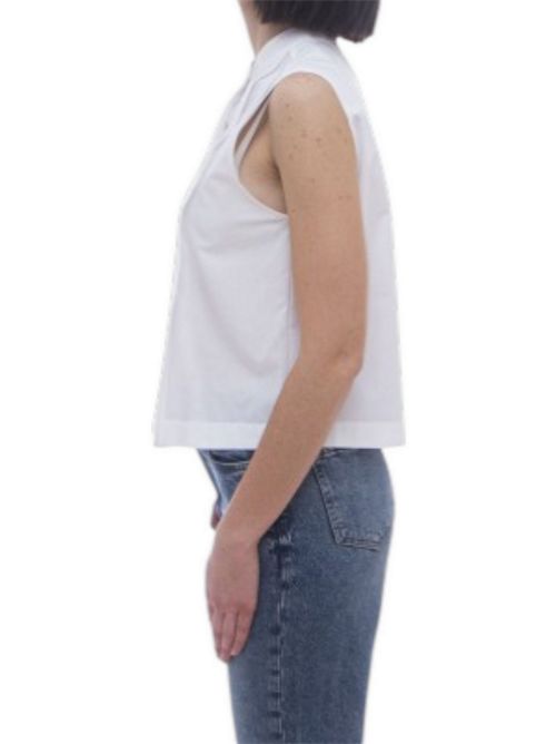 camicia donna senza maniche bianco Xacus | CORA-15112101
