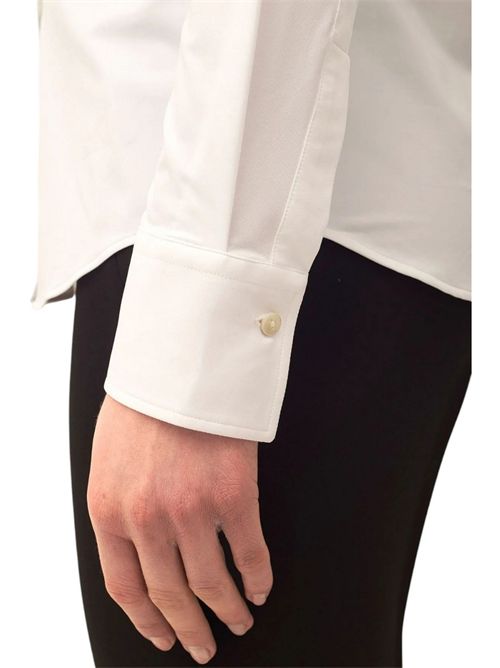camicia donna in tessuto active bianco Xacus | SARAKT-15481001