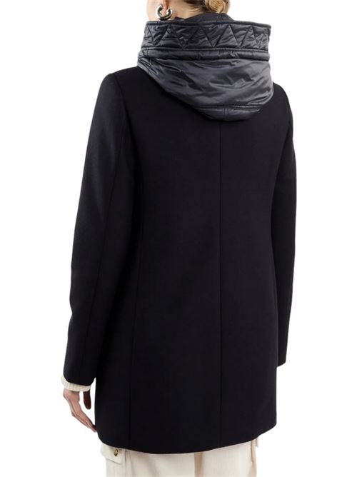 cappotto donna toggle coat blu in panno misto lana Fay | NAW59493430SGLU809