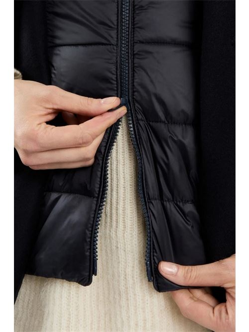 cappotto donna toggle coat blu in panno misto lana Fay | NAW59493430SGLU809