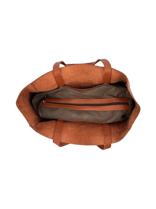 shopper donna grande in ecopelle cuoio Fez | 005CUOIO