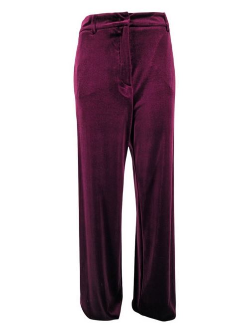 pantalone donna in velluto bordeau Gnossienne | 3514-1647475