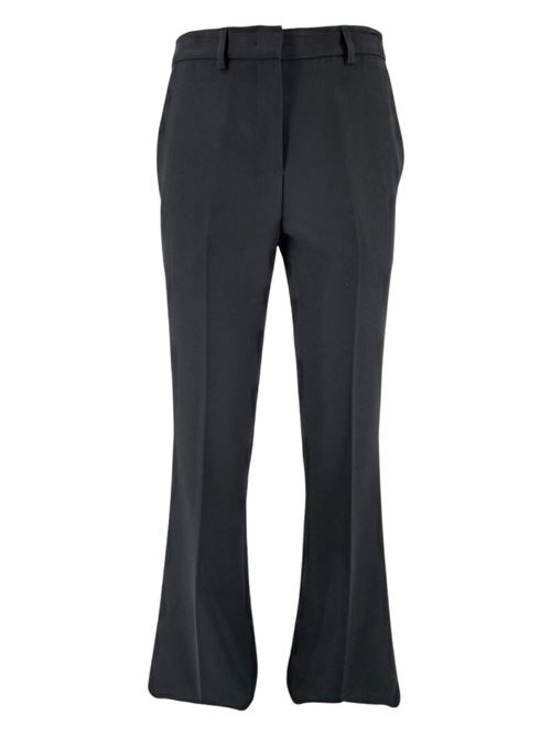 pantalone donna in gabardina nero Gnossienne | 3860-4178NERO