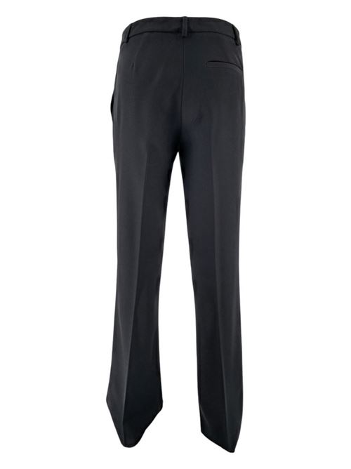 pantalone donna in gabardina nero Gnossienne | 3860-4178NERO