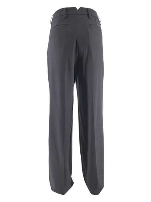 pantalone largo con pinces nero Gnossienne | 4023-4197NERO