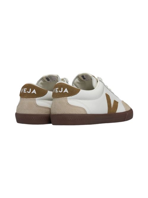 sneakers donna volley bianco e cuoio Veja | V02003720